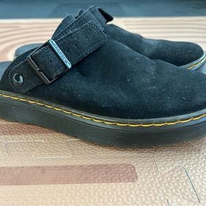 Dr. Martens Black Suede Slip-On Shoes
